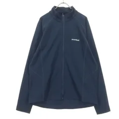 美品 mont-bell モンベル ワンポイントロゴ 長袖 ウィックロン　ZEOサーマル ジャケット XL ネイビー メンズ 古着のサムネイル