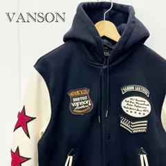 ＶＡＮＳＯＮ バンソン スター フード スタジャン ジャケット ＸＬ ブラック 黒 アウター ワッペン メンズ _208023のサムネイル