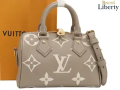【未使用】ルイヴィトン LOUIS VUITTON バイカラー モノグラム アンプラント スピーディ バンドリエール20 2WAY ミニボストンバッグ ハンドバッグ ショルダーバッグ トゥルトレールグレー クレーム ベージュ レザー M46575