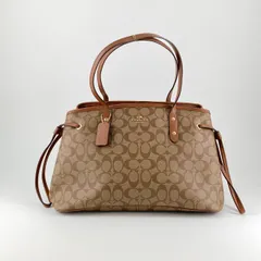 COACH（コーチ） シグネチャー ドローストリング キャリーオール F57842 トートバッグ ブラウン