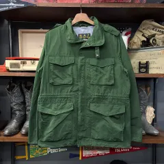 BARBOUR ミリタリーモチーフ M-65 レインパーカ フィールドジャケット N1148