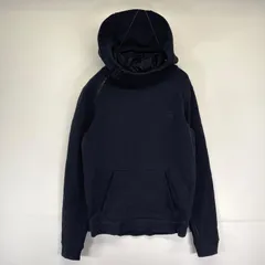 古着 ジースターロゥ G-STAR RAW パーカー ハーフジップ ワンポイントロゴ刺繍 フーディ プルオーバー S  ネイビー メンズのサムネイル