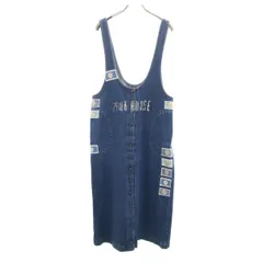 PINK HOUSE ピンクハウス ノースリーブ デニム ワンピース ウォッシュブルー レディース 古着