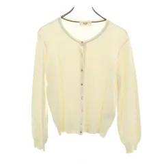 BEAMS HEART ビームスハート 長袖 ニットカーディガン アイボリー系 レディース 古着