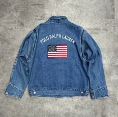 00s ポロ ラルフローレン 星条旗 デニム ジャケット