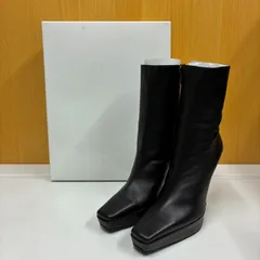 コメックス COMEX ショートブーツ ピンヒールブーツ 22.5㎝ 厚底 未使用品 革 スクエアトュ ハイヒール  525のサムネイル