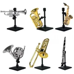 キラメッキ楽器 クレッシェンド4 全6種セット フルコンプ ガチャ トランペット アルトサックス ユーフォニアム ホルン テナーバストロンボーン クラリネット