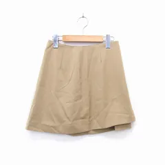スライ SLY スカート 膝上 ミニ 台形 無地 1 キャメル /HT3