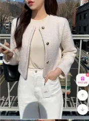 アットランス クロップド ツイード