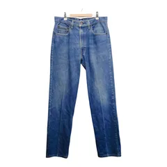 Levi's 505 USA製 デニムパンツ W34相当 リーバイス ストレート ジーンズ ヴィンテージ 古着 アメカジ インディゴ 色落ち Y2K 90s 00s メンズ レディース 古着コーデ 王道 人気 定番 ボタン裏513 YKKジップ 美品