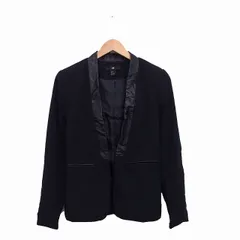 エイチ&エム H&M ジャケット アウター トッパー シンプル 36 ブラック 黒 /KT11