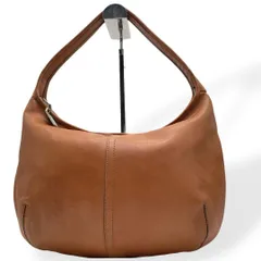 美品　COACH コーチ　ホーボー　ワンショルダーバッグ　ブラウン　レザー