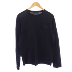 PRADA プラダ ロンT ポケット ラバーロゴ 長袖カットソー XSサイズ