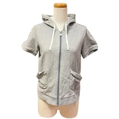 NIKE ナイキ 半袖 ジップアップ パーカー スウェット L 灰 グレー 227092 P090005 /MZ