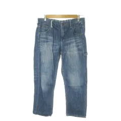 セポ CEPO DENIM デニム ジーンズ S 青 ブルー インディゴ 無地 アンクル ツールポケット /AO4 ■GY70