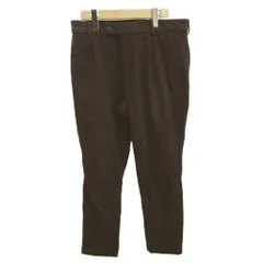 グローバルワーク GLOBAL WORK パンツ L 茶 ブラウン 無地 長ズボン ワンタック /NP ■ECB002