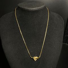 Christian Dior ディオール ネックレス ゴールド ツイスト ハート