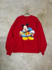 90's  Disney ミッキーマウス　キャラクタースウェット