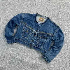 実寸確認 ヴィンテージ レディース クロップド デニムジャケット 0403M