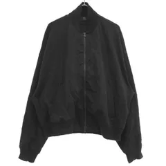 Y's Yohji Yamamoto ワイズ ヨウジヤマモト シワ加工ポリエステルジップアップブルゾン YN-T01-570 ブラック 2のサムネイル