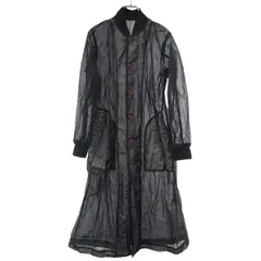 BLACK COMME des GARCONS ブラック コムデギャルソン 20AW ポリエステルシースルーコート 1F-C002 ブラック XSのサムネイル