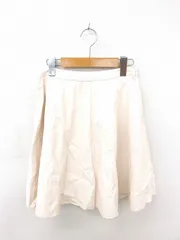 ザラウーマン ZARA WOMAN スカート フレア ひざ丈 無地 シンプル サイドファスナー S ライトベージュ 薄茶 /TT24