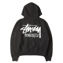 STUSSY ステューシー パーカー ブラック 黒 サイズ:M | 25AW ハワイ ホノルル限定 ストックロゴ スウェットパーカー | トップス フーディー【メンズ】【中古】