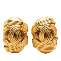 シャネル ココマーク ヴィンテージ イヤリング ゴールド メッキ レディース CHANEL【1-0262266】