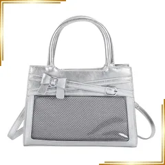 【新品】 [ハルジオ] 痛バッグ 小さめ ショルダー ハンドバッグ 2WAY 痛バ ミニ 推し バック 推し活バッグ ショルダーバッグ トート 痛バック いたばっく いたば 推し活 オタ活 ぬい ちびぬい 鞄 かわいい おしゃれ 人気 シート 付属 (シル 1