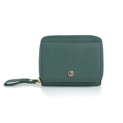 【新品】 [バルコス] ＜ポンテ ピッコラ＞ TV通販で人気 島田秀平さん 蛇腹 コンパクトウォレット ミニ財布 カードケース 二つ折り財布 小銭入れ グリーン 0