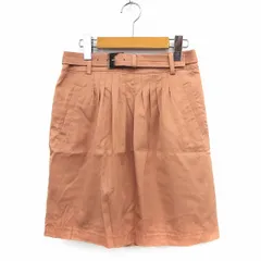 プロポーション ボディドレッシング PROPORTION BODY DRESSING スカート 台形 膝丈 サイドジップ ベルト ポケット 3 ピンク /ST40