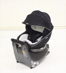 クルムーヴ スマート ISOFIX エッグショック JJ-650Ltd ストライプブラック ハイグレードモデル 一歩進んだベッド型 新生児OK クリーニング済み C427503