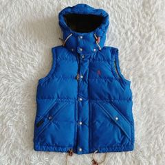 POLO RALPH LAUREN ポニー刺繍 ダウンベスト ネイビーXSサイズ POLO RALPH LAUREN ポロラルフローレン ダウンベスト 紺 ネイビー M