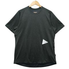 AND WANDER アンドワンダー 574-1964011 ドライジャージーラグランショートスリーブ 半袖Ｔシャツ チャコール サイズ4 正規品 / 54598