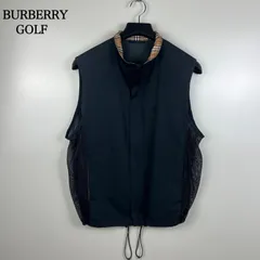 BURBERRY GOLF 00s y2k archive side mesh nylon vest M バーバリーゴルフ ドローコード ナイロンベスト メッシュ ノバチェック 平成 アーカイブ レア