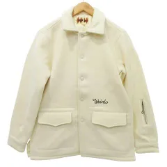 ウィアード WEIRDO BANDITS JACKET ウール.ジャケット ロゴ刺繍 ブルゾン S アイボリーのサムネイル