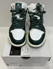 美中古 Nike Women's Air Jordan 1 Mid Green US7.5 24.5㎝  ナイキ ウィメンズ エア ジョーダン スニーカー 【S0457-001】〇 268