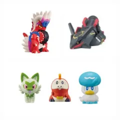 ポケットモンスター バンダイ フィギュア 5個 まとめ / ナゾノクサ、フウライ, クワッス、コライドン、レックウザ