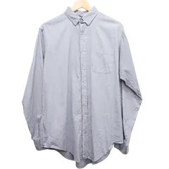 Brooks Brothers Makers ブルックスブラザーズ ストライプシャツ USA製 長袖シャツ ドレスシャツ ボタンダウン風 ビジネス カジュアル メンズXL相当 ゆったり オーバーサイズ 紺 白 コットン 古着 ストリート  人気 定番