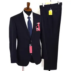 新品同様 未使用品 タグ付き Mr.JUNKO 2パンツ 2つボタン シングルスーツ M YA6 ブラック ノータック 本切羽 ASFJ1113 合物 春秋 6XC079 【送料無料】【中古】【メンズビジネス】202603