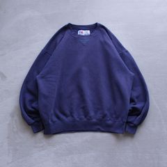 ナス紺フェード襤褸ボロ90sオールドギャップOLD GAP前V無地スウェット ナス紺フェード襤褸ボロ90sオールドギャップOLD GAP前V無地スウェット