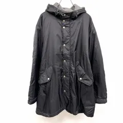 【中古】[印象AB] SHIPS シップス コート / パーカー メンズ M ネイビー 紺 ナイロン100% 無地 内ポケット無し フードに短い調節紐付き フリース系の裏地付き ドットボタン×ジップ留め ハイネック 長袖