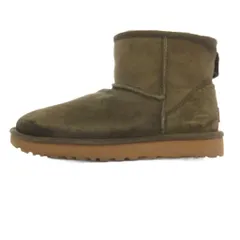 アグ UGG CLASSIC MINI II ムートンブーツ F19017E 25.0 カーキ /MG
