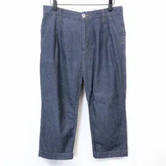 古着 ジャーナルスタンダード JOURNAL STANDARD relume 若干薄手 デニム ジーンズ クロップドパンツ テーパード 綿100% 38 ブルー 青 メンズ