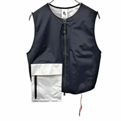 古着 ナイキ NIKE サンプル品 非売品 ベスト ジャケット ダブルジップ ポリエステル×ポリウレタン S ブラック 黒×ピンク×グレー レディース