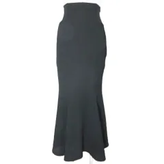 エミリアウィズ EmiriaWiz 美品 22SS カットマーメイドスカート TH0153 ロング レースアップ S 黒 ブラック /Xのサムネイル