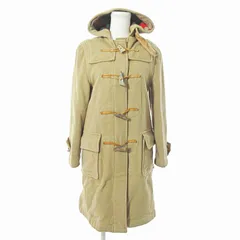 グローバーオール Gloverall 60～70's ヴィンテージ ダッフルコート ジャケット チェック裏地 水牛角トグルボタン 英国製 8 ベージュ 0328 ☆AA★