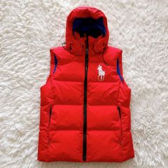 Polo by Ralph Lauren ダウンベスト レッド S drip - メルカリ