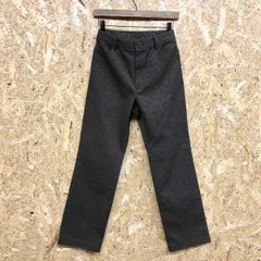 【中古】[印象BC] MOGA モガ レディース 2 グレー系 ポリエステル×綿 パンツ レオパード柄 ヒョウ柄 ストレート ジップフライ ロング 日本製のサムネイル