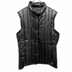 【中古】[印象AB] JOSEPH HOMME SPORT ダウンベスト / ジャケット メンズ 48(C92-98) 黒 ナイロン100%(ダウン90%＋フェザー10%) ハイネック フライフロント サイドがリブ生地(リブ生地部分は中綿無し) 内ポケット×１のサムネイル